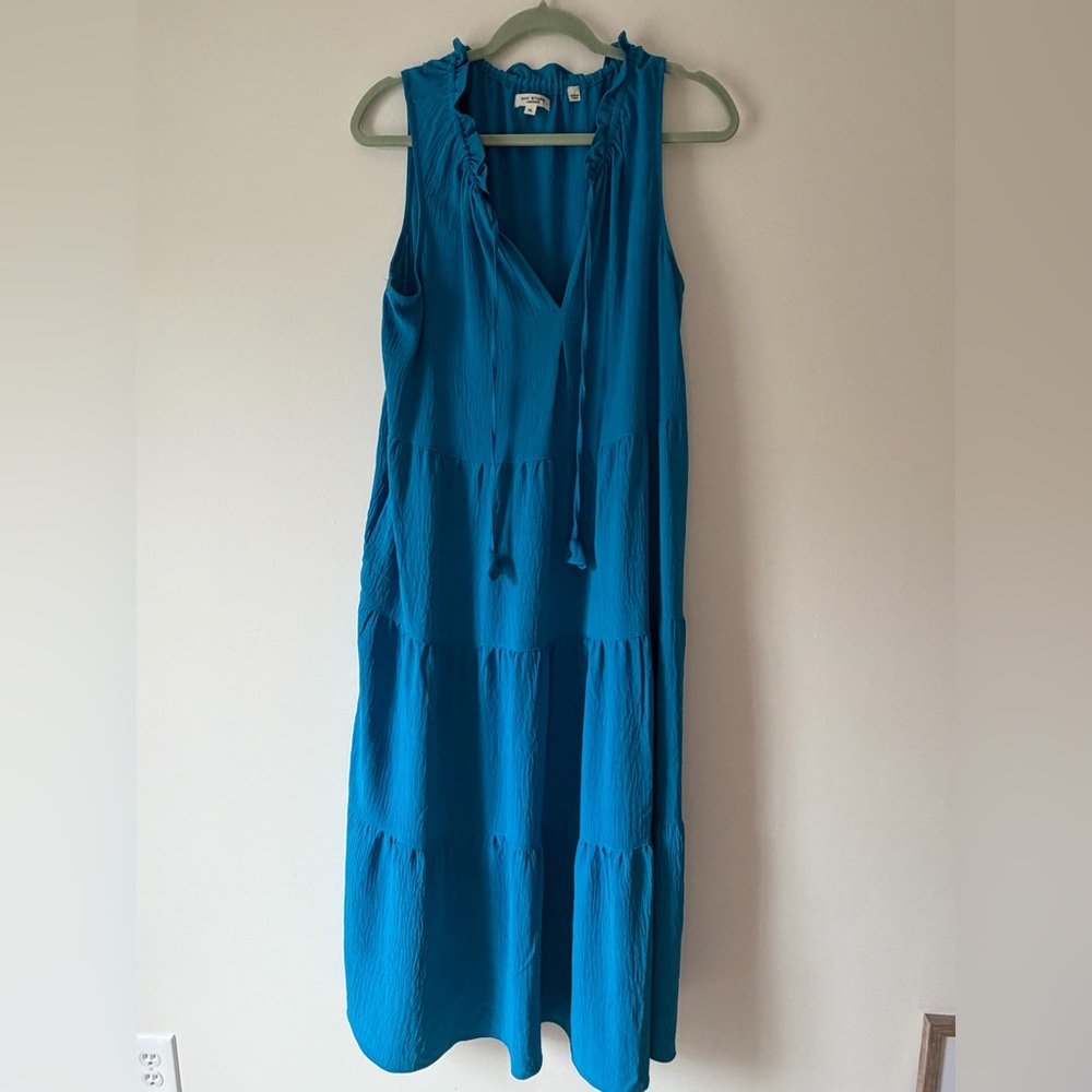 Max Studio Blue Midi Dress